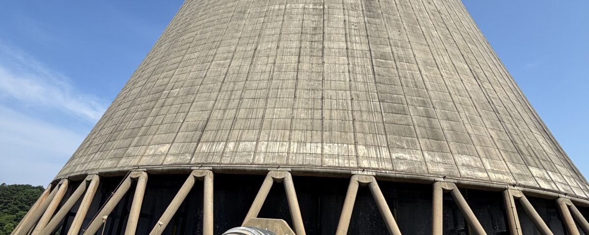 Cooling tower infrastructure with precision-engineered CTVS valve installed.