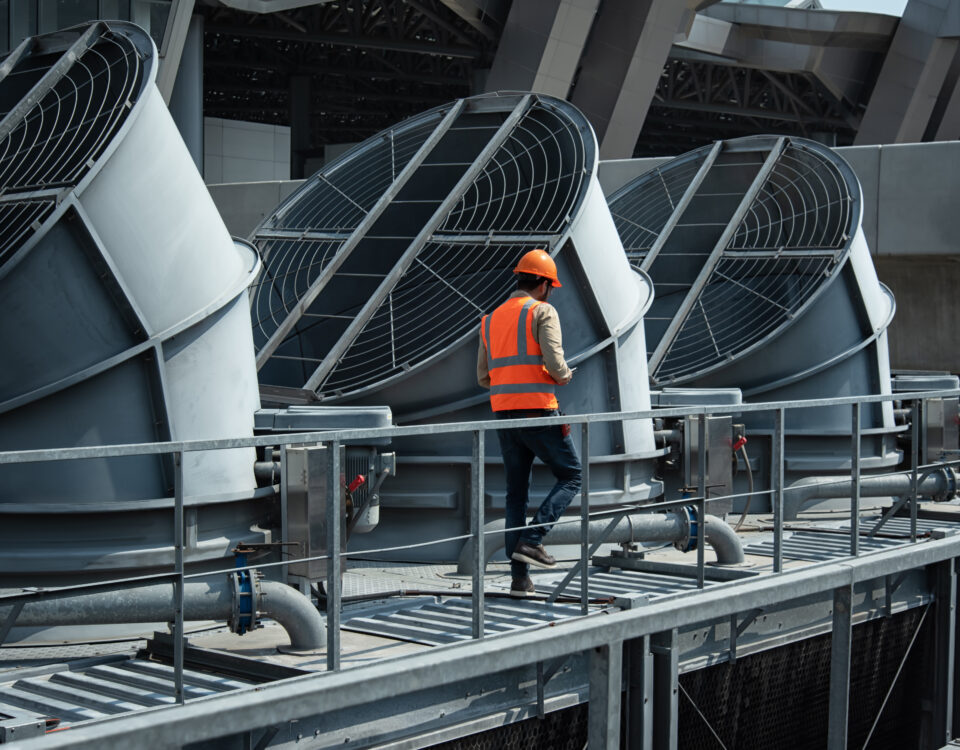 Cooling tower Screen Installation