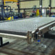 Custom traveling cooling tower sump screen