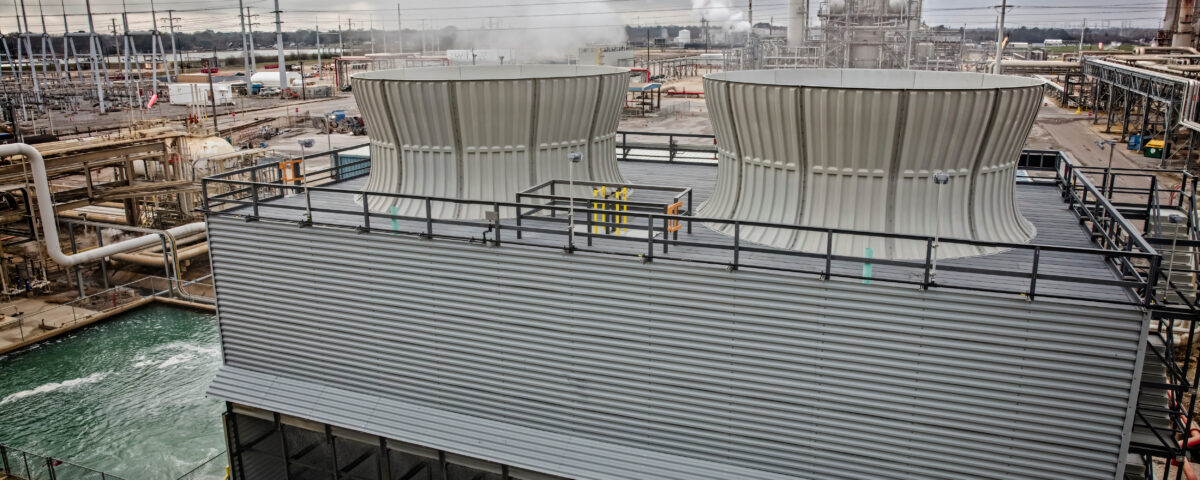 uneven water distribution cooling tower